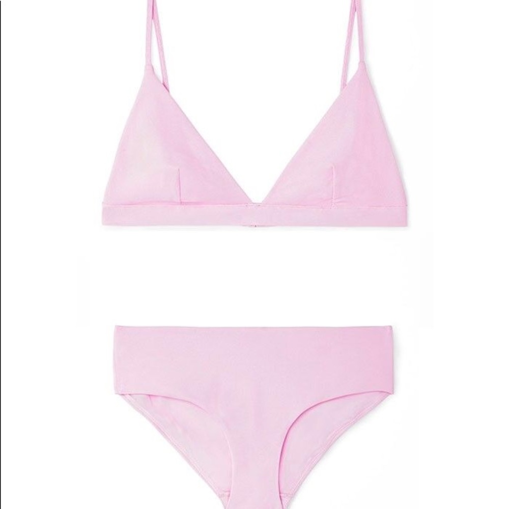 COS Light Pink Textured Bikini